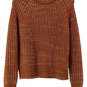 Evereve Warm Knit Sweater - Burnt Orange